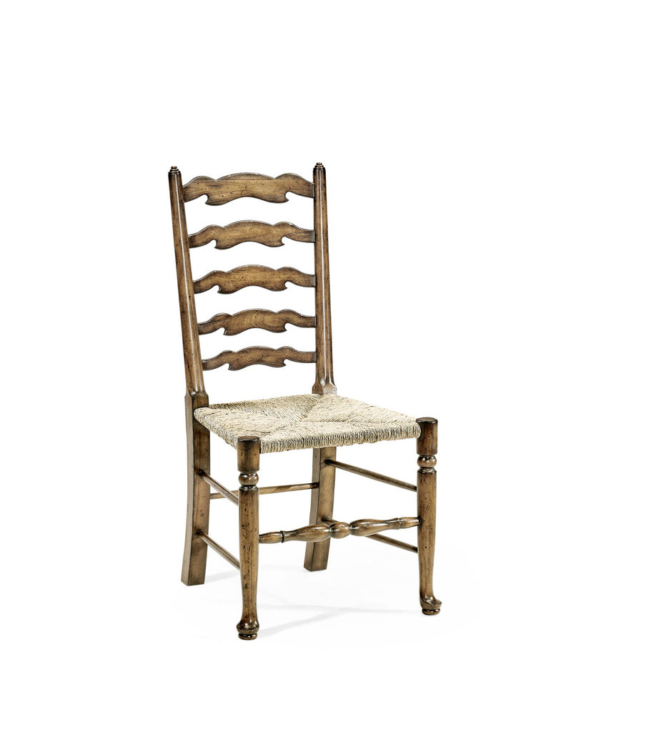 Casual Accents Medium Driftwood Ladderback Chair | Jonathan Charles - 492296-SC-DTM