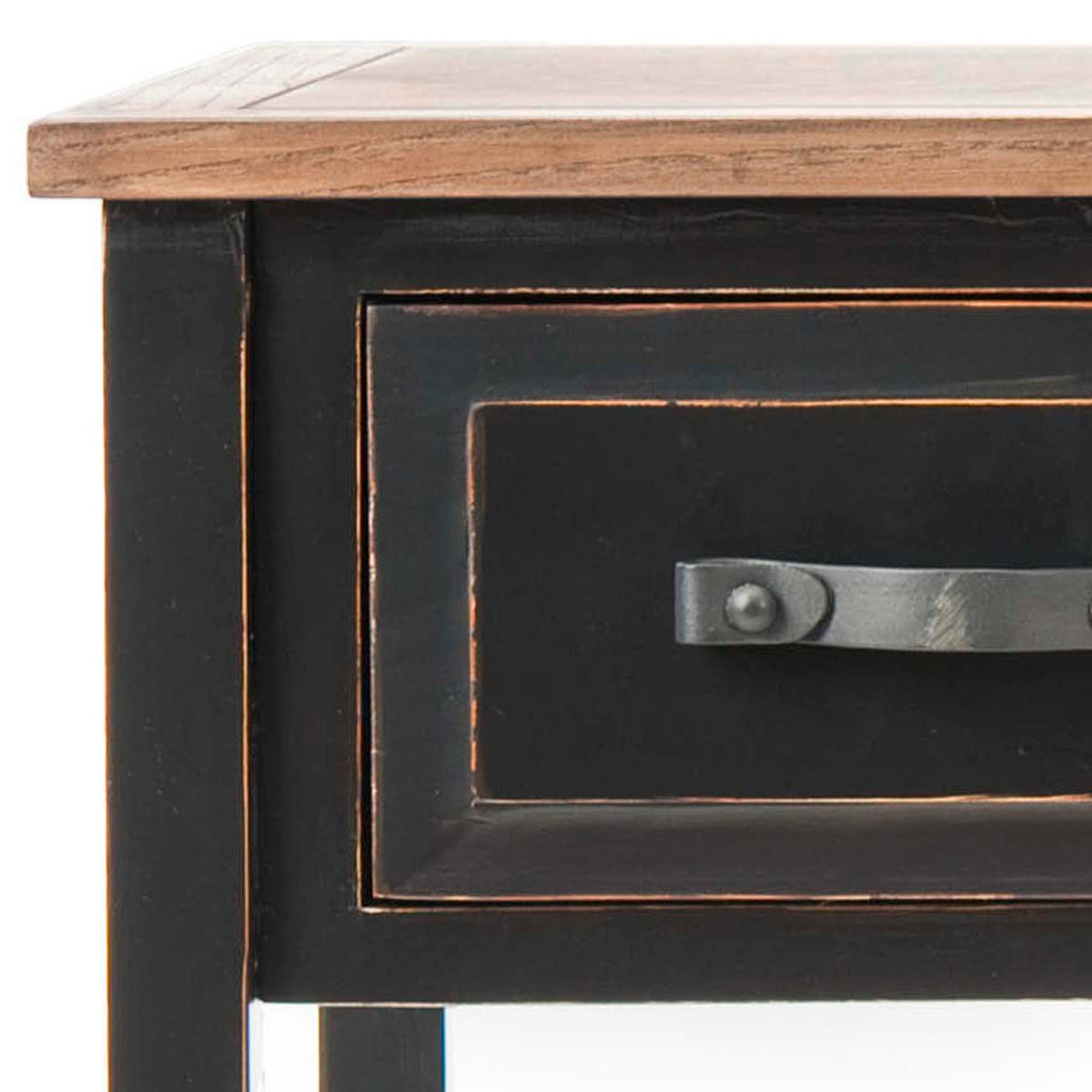 Safavieh Aiden 3 Drawer Console Table - Black / Oak