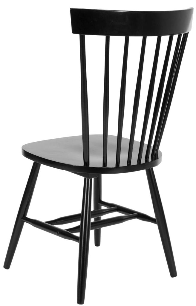 Parker 17''H Spindle Dining Chair (Set Of 2) | Safavieh -  Black