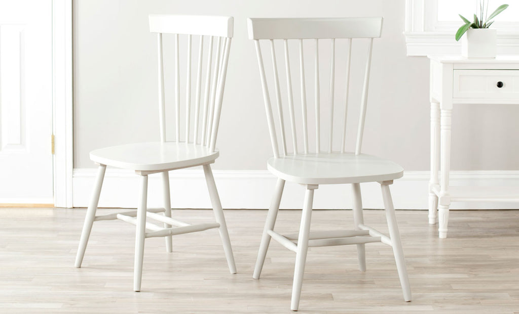 Parker 17''H Spindle Dining Chair (Set Of 2) | Safavieh - Off White