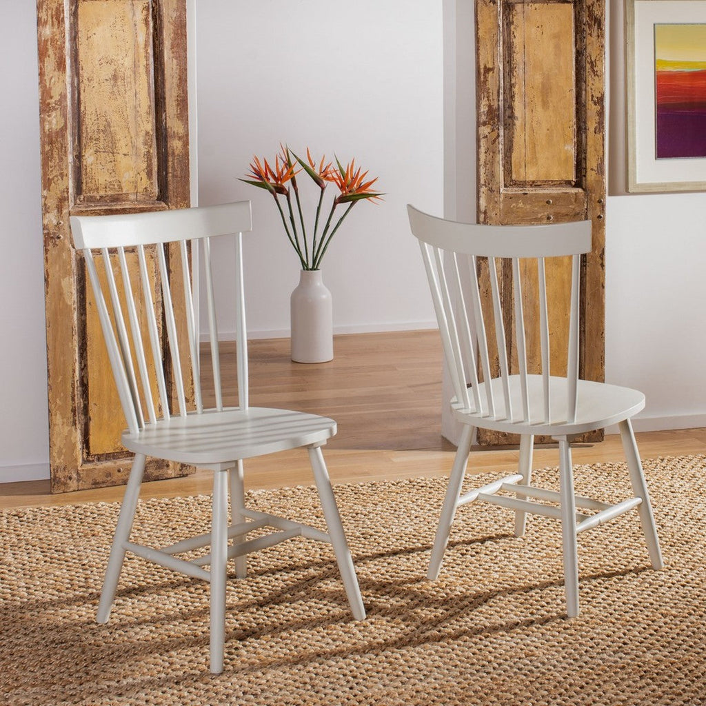 Parker 17''H Spindle Dining Chair (Set Of 2) | Safavieh - Off White