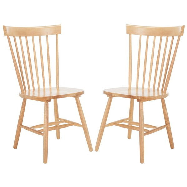 Parker 17''H Spindle Dining Chair (Set Of 2) | Safavieh - Natural