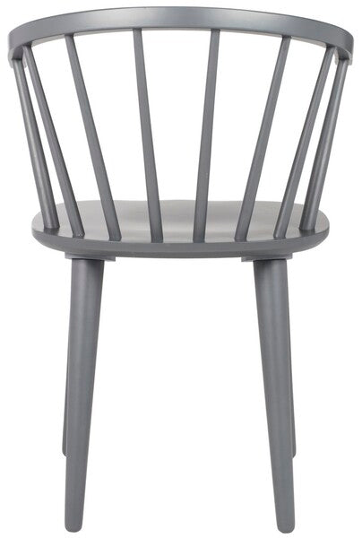 Blanchard 18''H Curved Spindle Side Chair (Set of 2) | Safavieh - AMH8512 - Grey