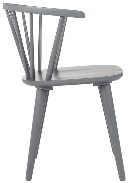 Blanchard 18''H Curved Spindle Side Chair (Set of 2) | Safavieh - AMH8512 - Grey