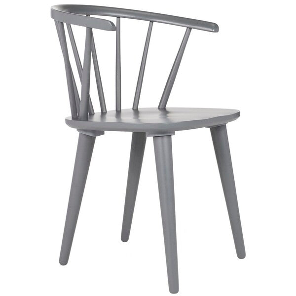 Blanchard 18''H Curved Spindle Side Chair (Set of 2) | Safavieh - AMH8512 - Grey