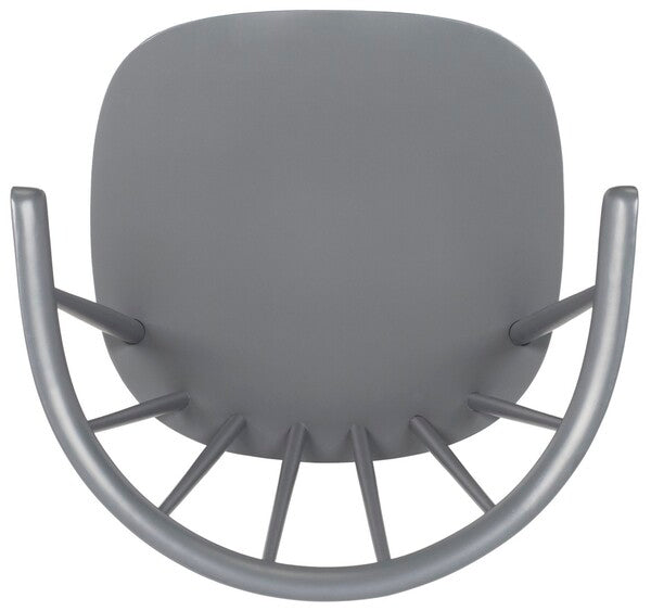 Blanchard 18''H Curved Spindle Side Chair (Set of 2) | Safavieh - AMH8512 - Grey