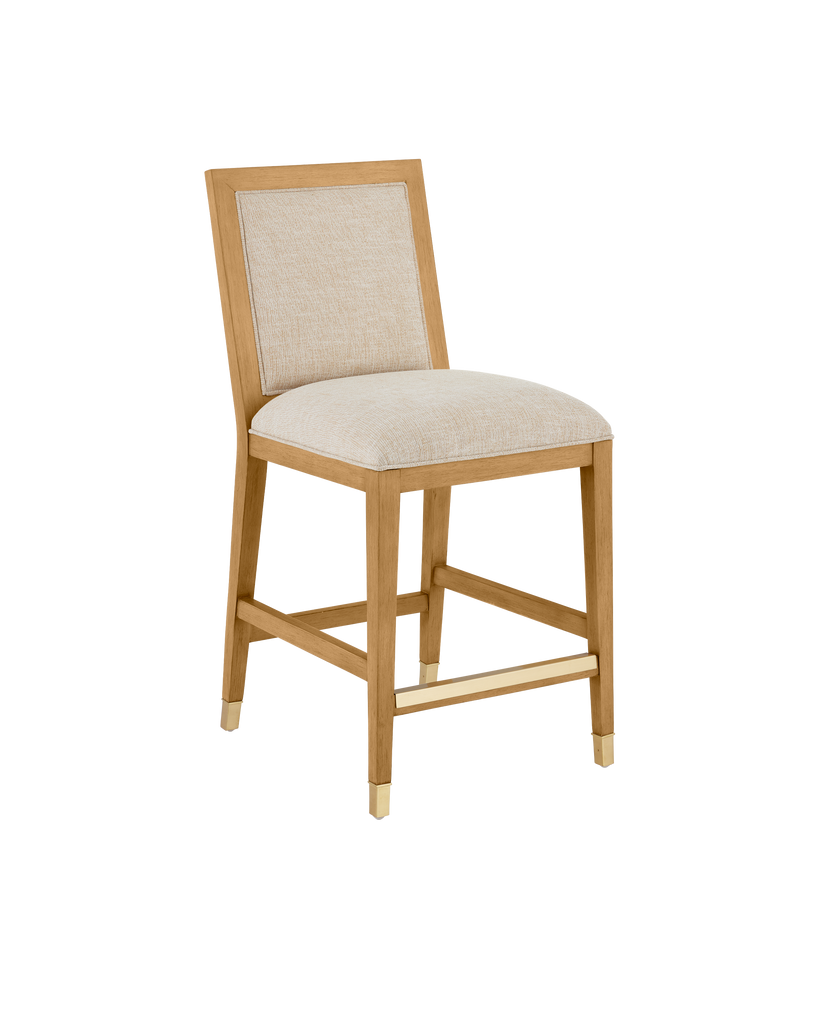 Currey & Co Santos Sea Sand Side Chair, Liller Malt | 7000-0882