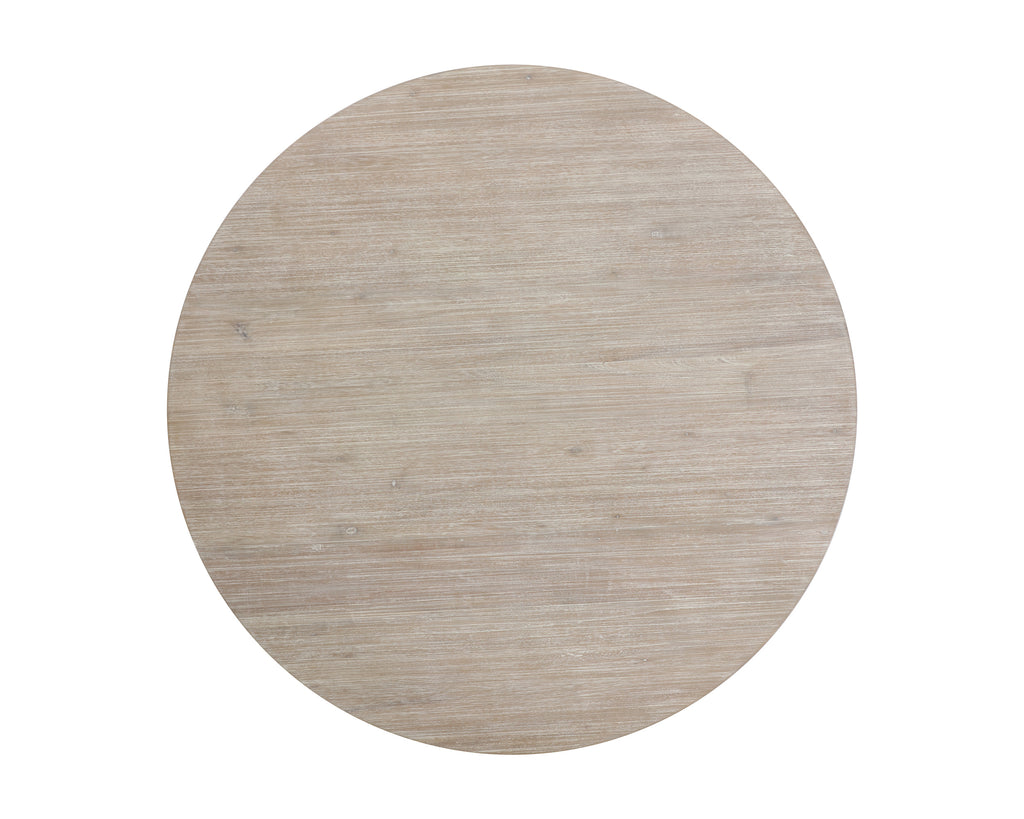 Cypher Dining Table Top - Wood - White Ceruse - 55" | Sunpan Furniture - 106865