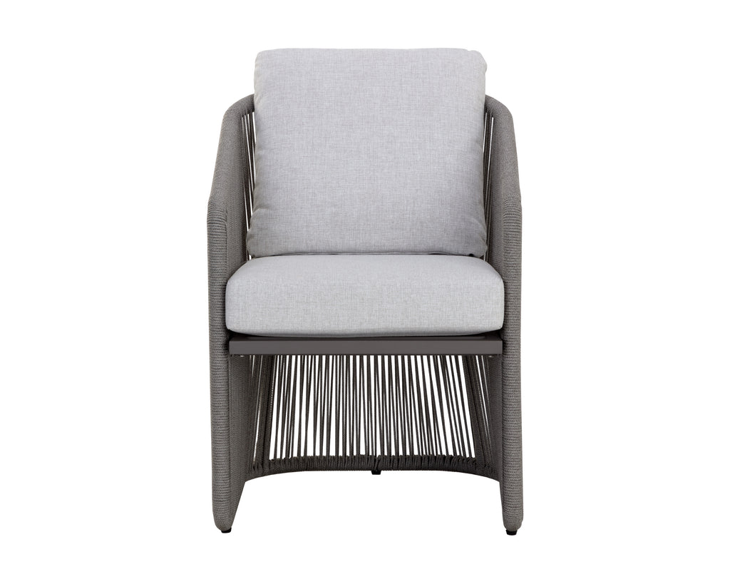 Allariz Dining Armchair - Warm Grey - Gracebay Light Grey | Sunpan Furniture - 111154