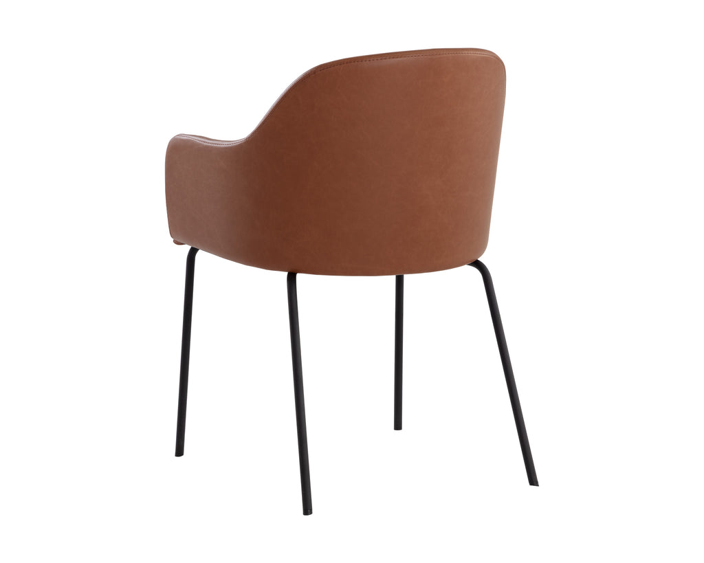 Hensley Dining Armchair - Hazelnut | Sunpan Furniture - 109140