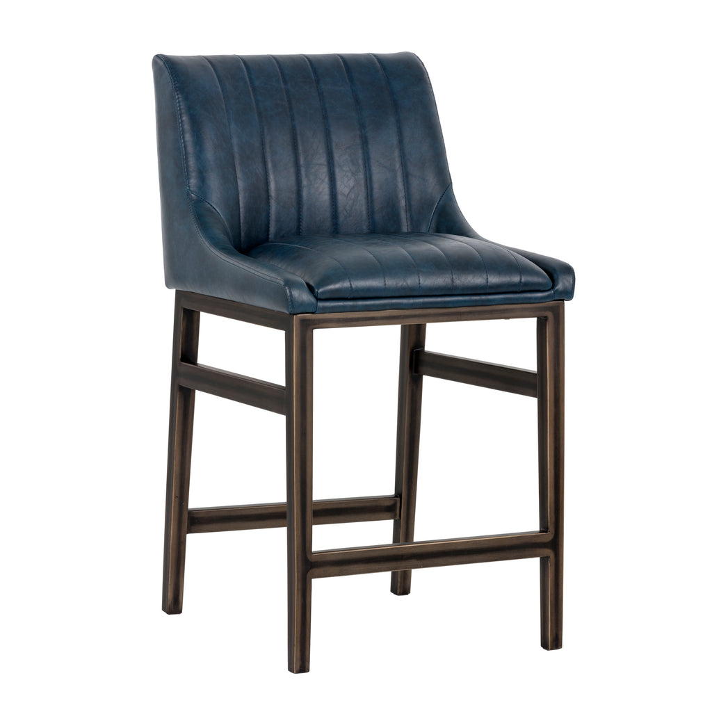 Halden Counter Stool - Vintage Blue | Sunpan Furniture - 101747