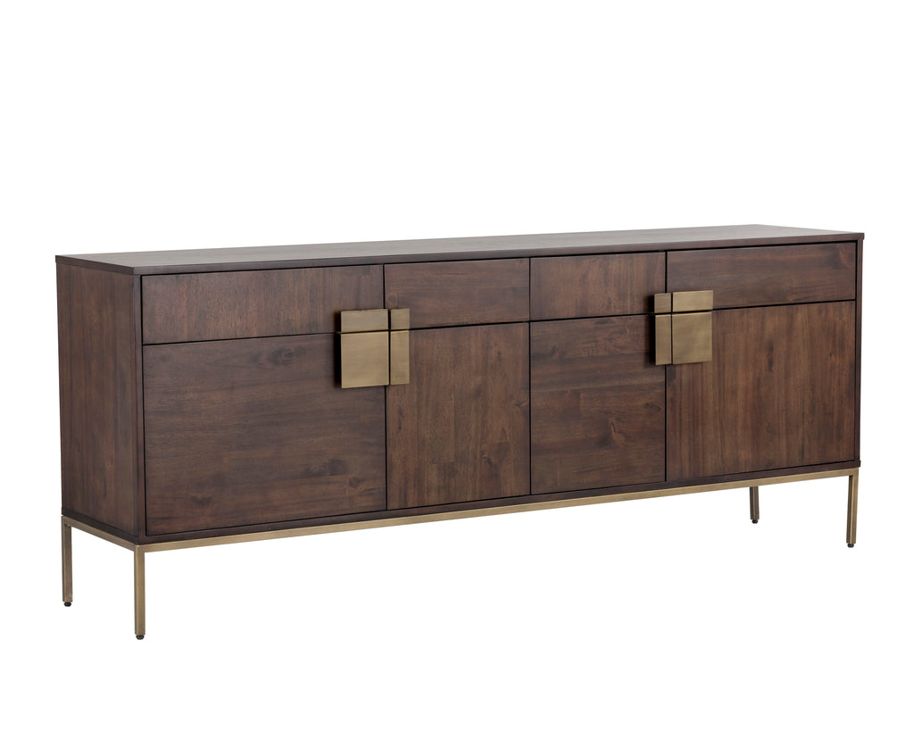 Jade Sideboard - Antique Brass - Dark Mango | Sunpan Furniture - 102927