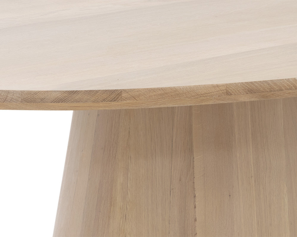 Elina Dining Table - Oval - Light Oak - 84" | Sunpan Furniture - 111024