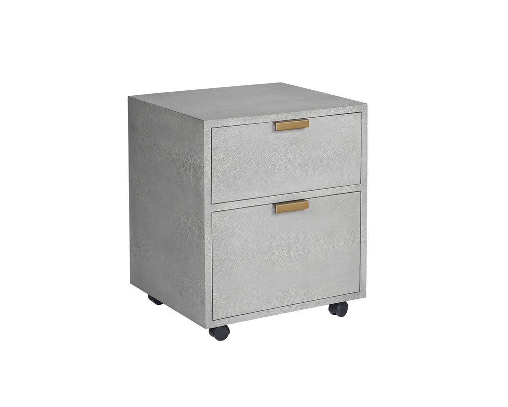 Jiro File Cabinet - Grey Shagreen | Sunpan Furniture - 105444