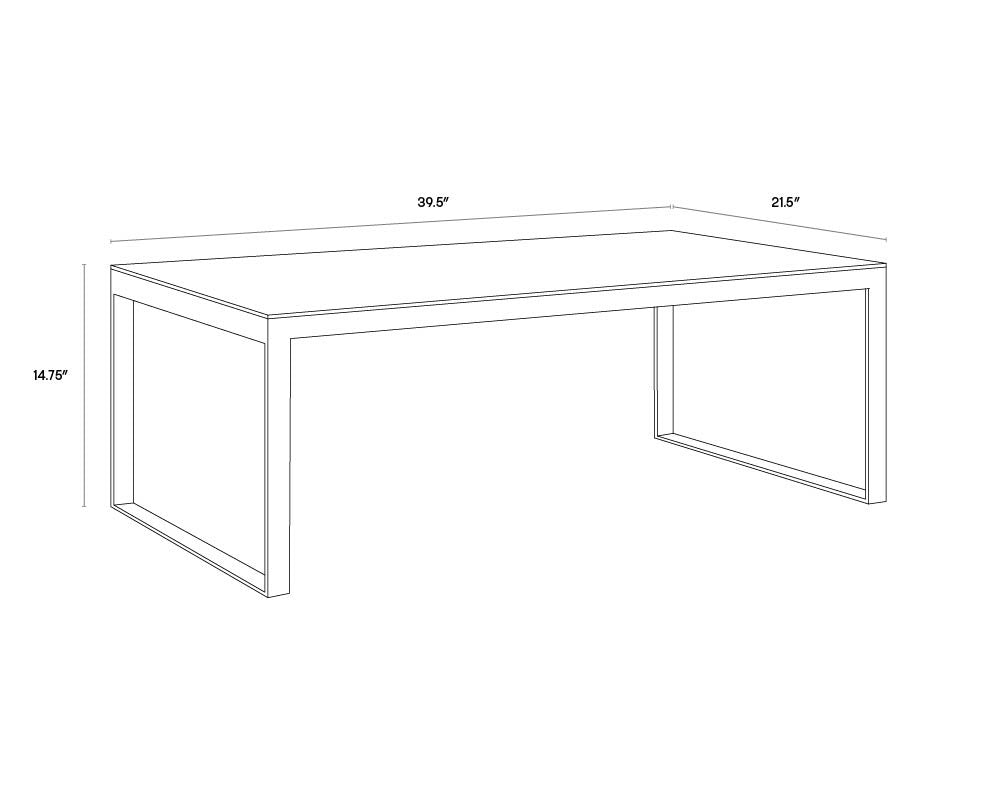 Evert Coffee Table - Low | Sunpan Furniture - 103445