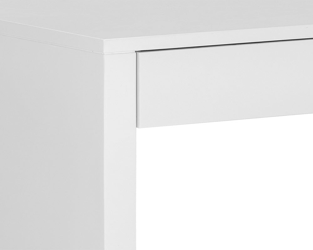 Dutad Desk - High Gloss White | Sunpan Furniture - 106901