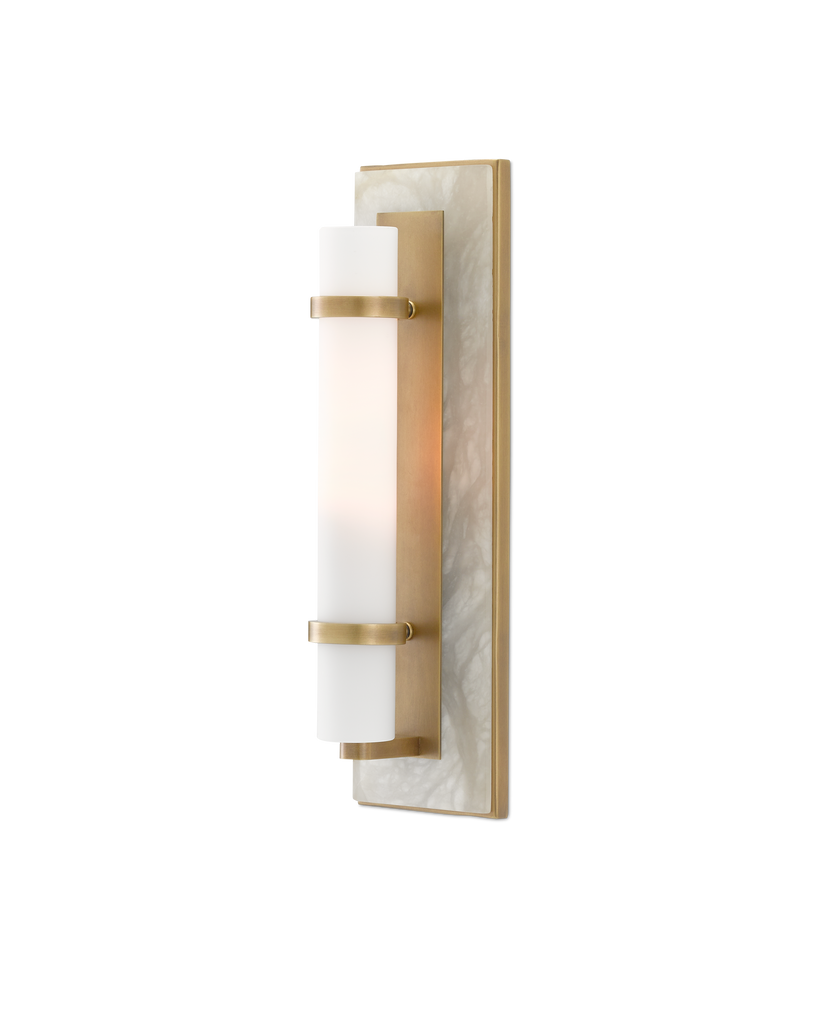Currey & Co Bruneau Brass Wall Sconce | 5800-0016