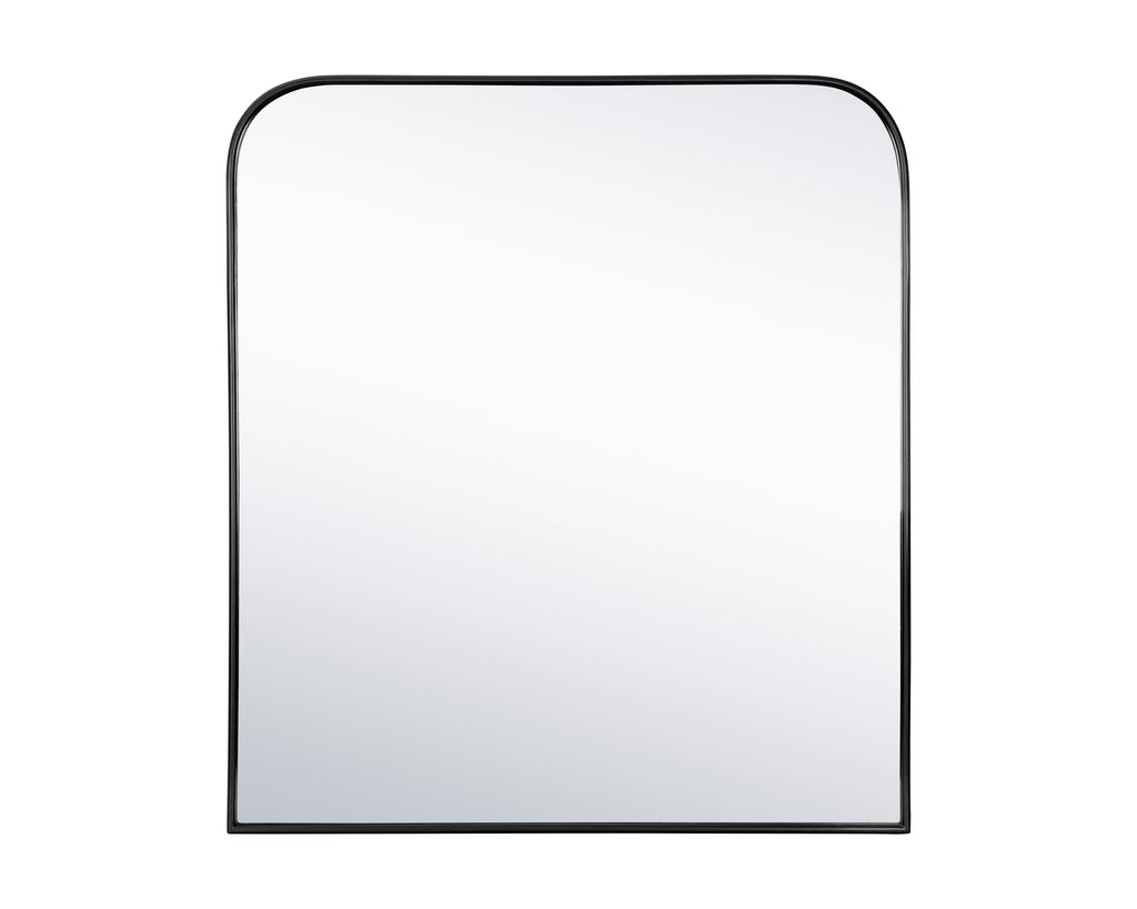 Calabasas Wall Mirror - Black | Sunpan Furniture - 109070