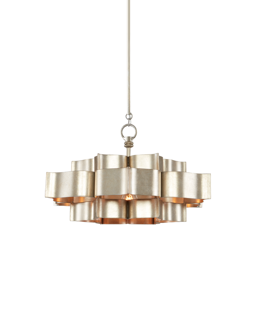 Currey & Co Grand Lotus Small Sliver Chandelier | 9000-0374