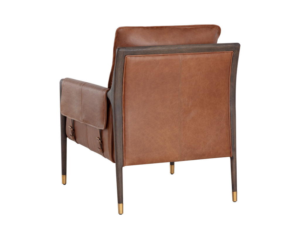 Mauti Armchair - Brown - Shalimar Tobacco Leather | Sunpan Furniture - 110571