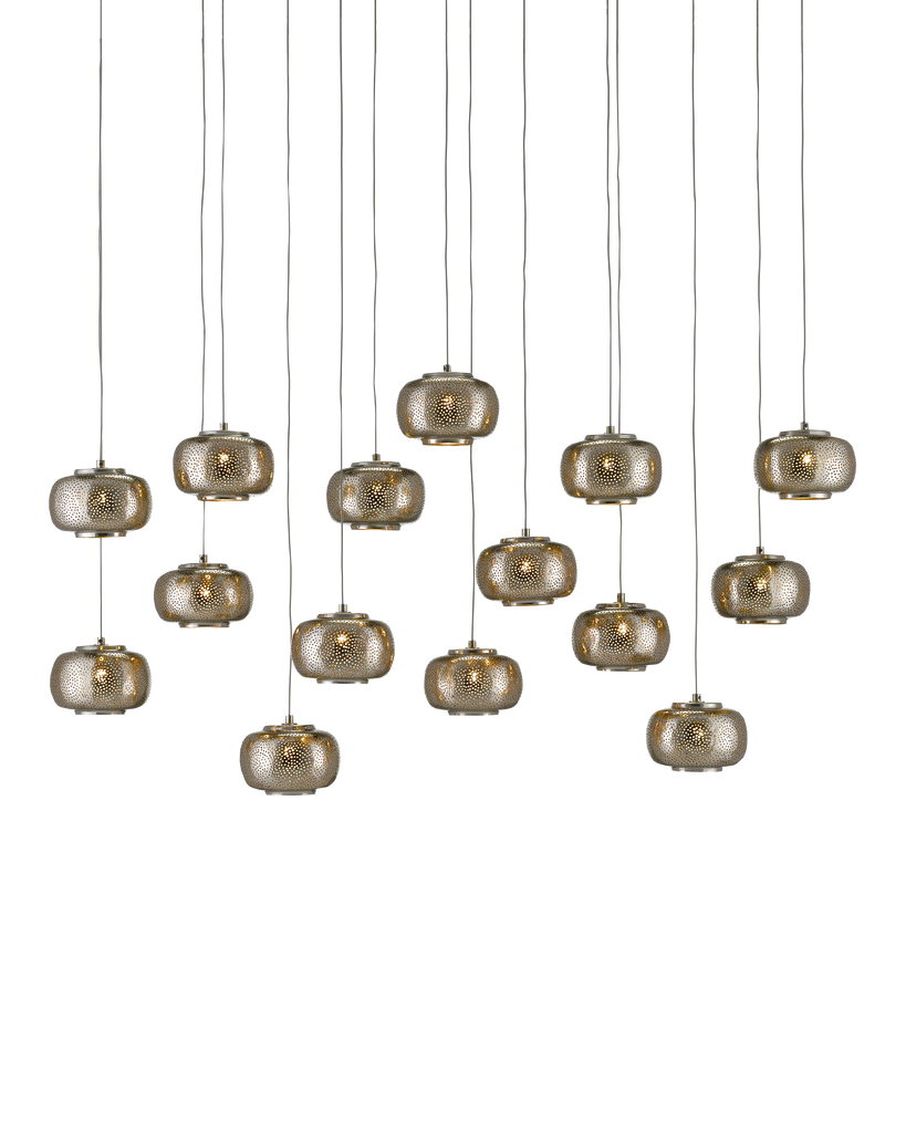 Currey & Co Pepper 15-Light Linear Multi-Drop Pendant | 9000-0692