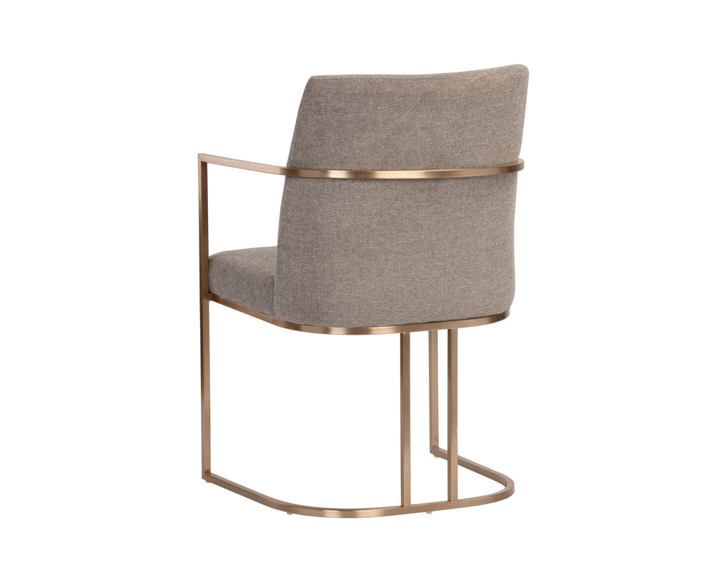 Rayla Dining Armchair - Belfast Oyster Shell | Sunpan Furniture - 106179