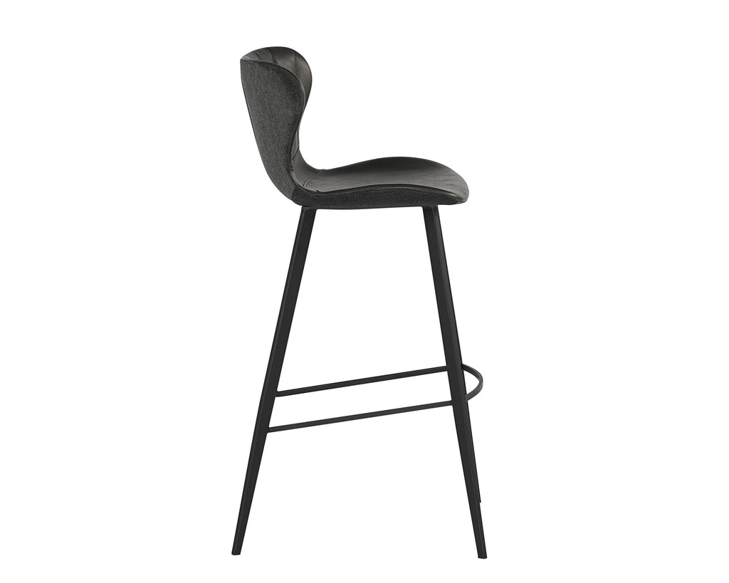 Arabella Barstool - Bravo Portabella / Polo Club Kohl Grey | Sunpan Furniture - 104491