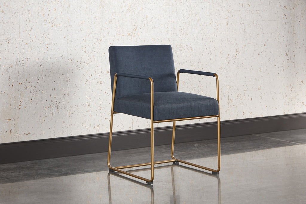 Balford Dining Armchair - Arena Navy | Sunpan Furniture - 103530