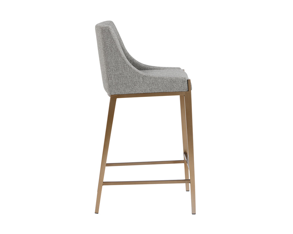 Dionne Counter Stool - Monument Pebble | Sunpan Furniture - 108510