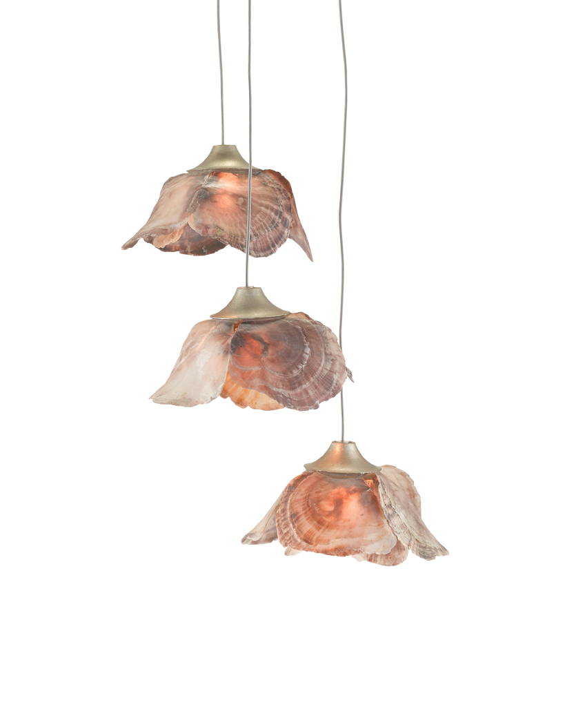 Currey & Co Catrice 3-Light Round Multi-Drop Pendant | 9000-0675