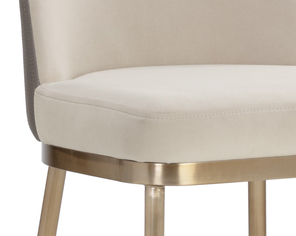 Lavania Barstool - Meg Taupe / Porcini Taupe | Sunpan Furniture - 111644