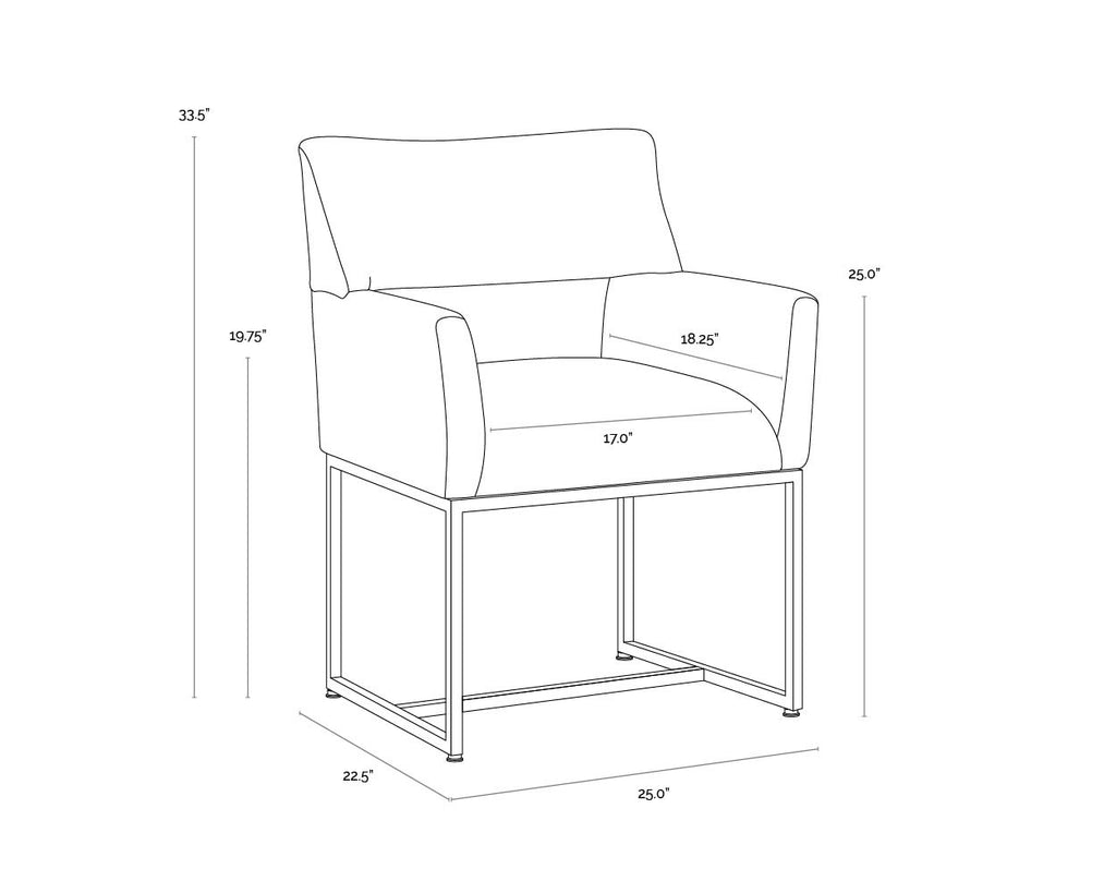 Greco Dining Armchair - Aura Teal | Sunpan Furniture - 110782