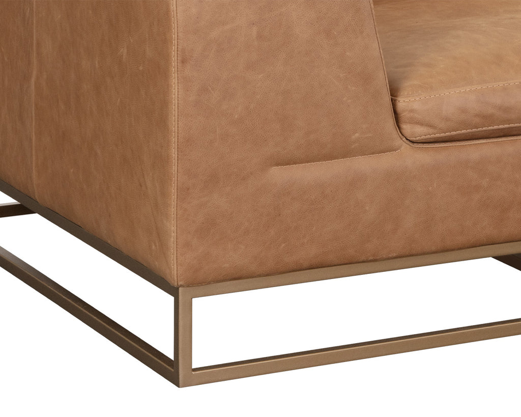 Ira Sofa - Camel Leather | Sunpan Furniture - 111478