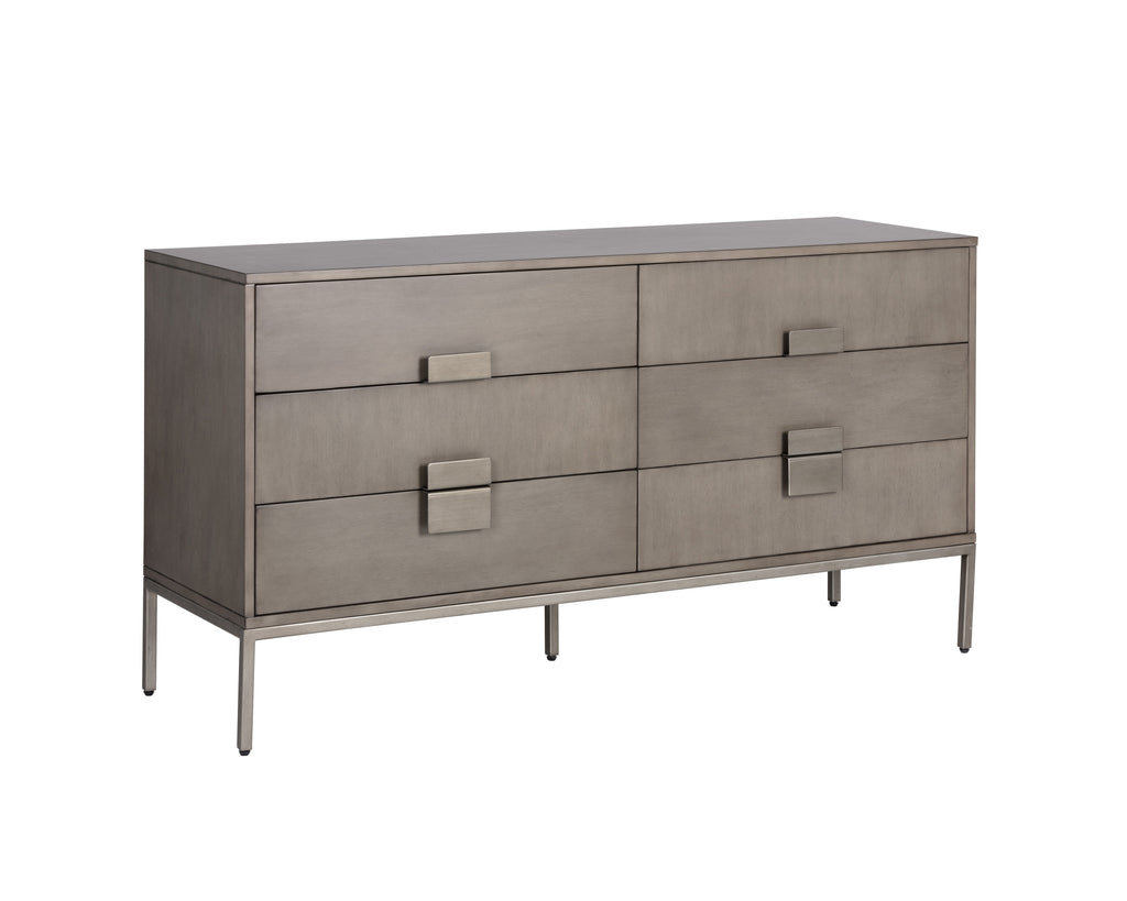 Jade Dresser - Antique Silver - Ash Grey | Sunpan Furniture - 104083