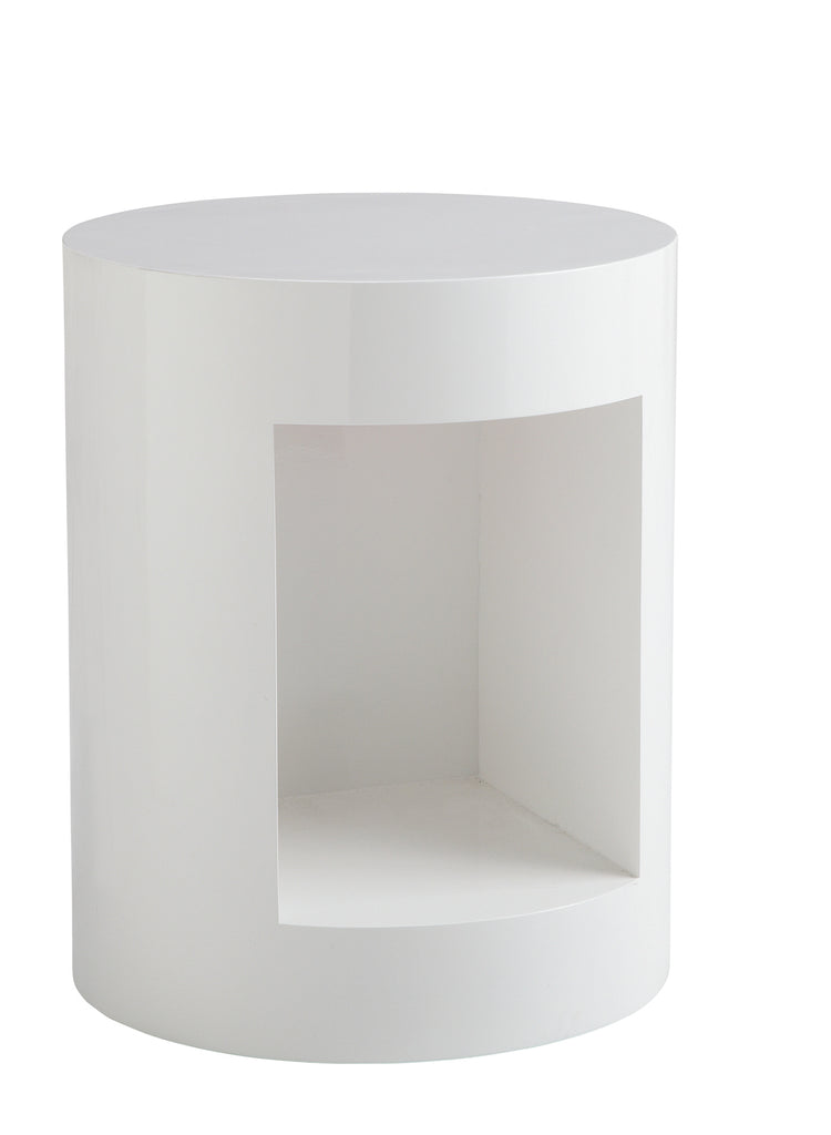 Beacon End Table - High Gloss White | Sunpan Furniture - 14356