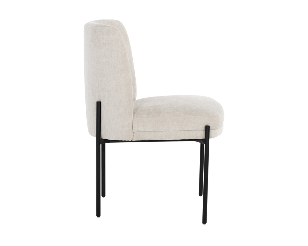 Richie Dining Chair - Black - Danny Ivory | Sunpan Furniture - 108860