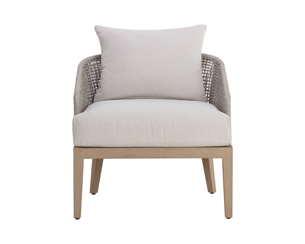 Capri Lounge Chair - Drift Brown - Palazzo Cream | Sunpan Furniture - 110946