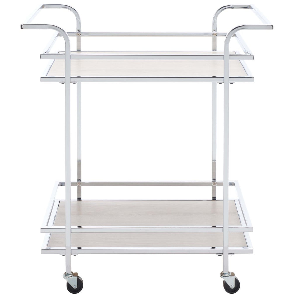 Safavieh Lameris 2 Tier Bar Cart With Handles , BCT8011