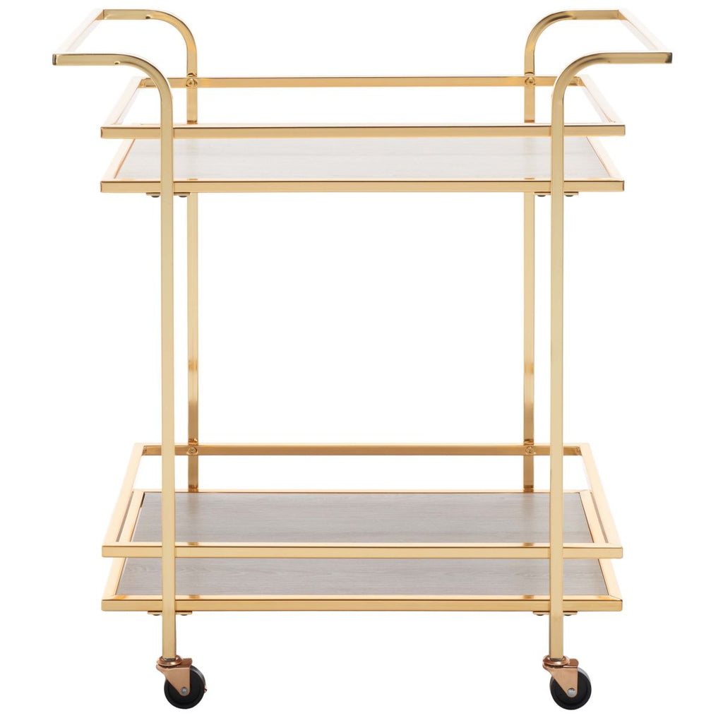 Safavieh Lameris 2 Tier Bar Cart With Handles , BCT8011