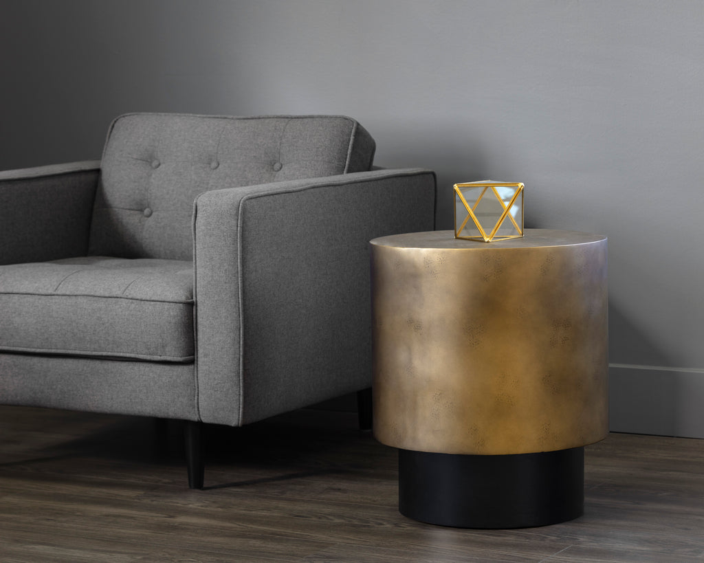 Bernaby End Table - Antique Brass | Sunpan Furniture - 106006