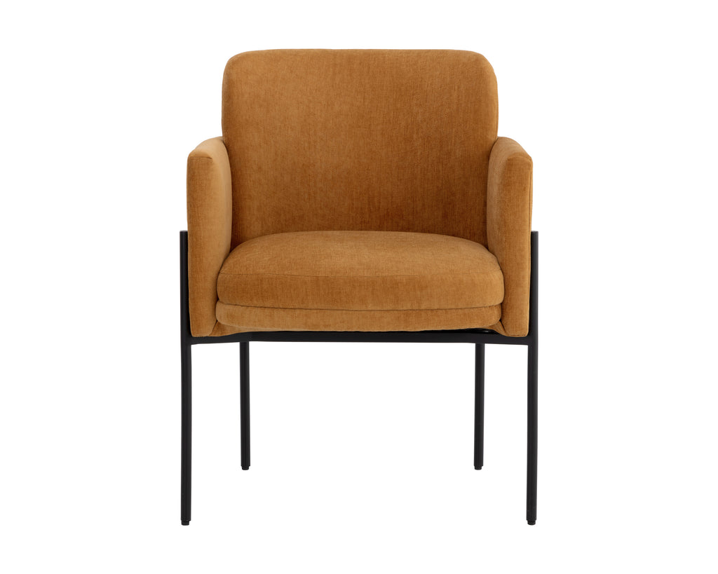 Richie Dining Armchair - Black - Danny Amber | Sunpan Furniture - 108859