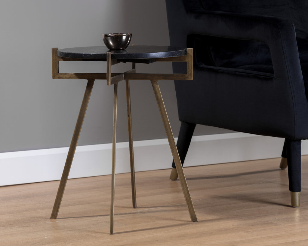 Anak End Table - Black | Sunpan Furniture - 105526