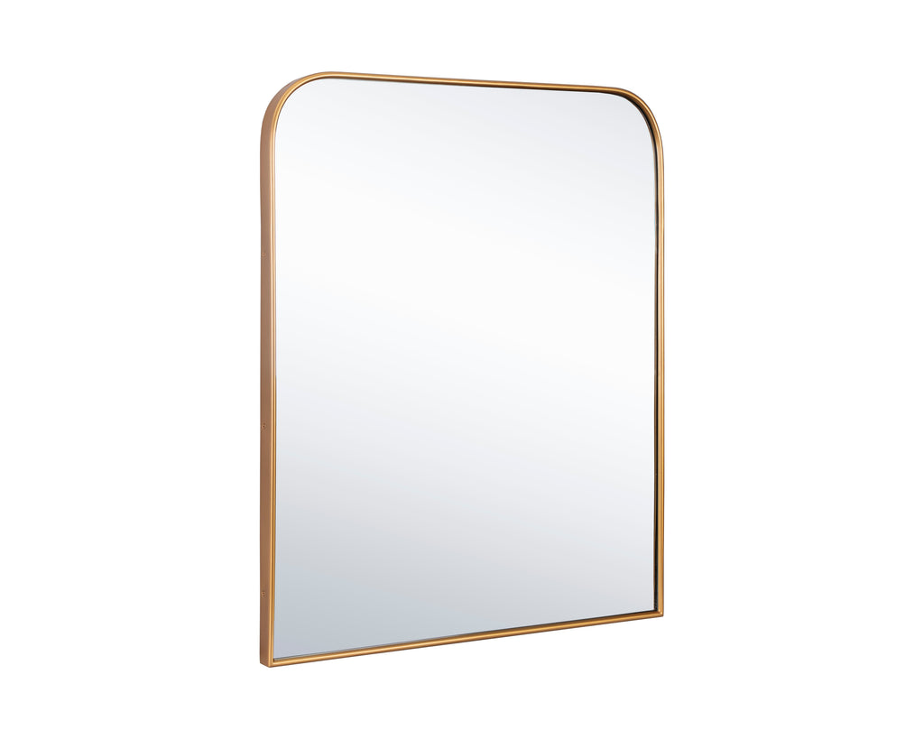 Calabasas Wall Mirror - Brass | Sunpan Furniture - 109069