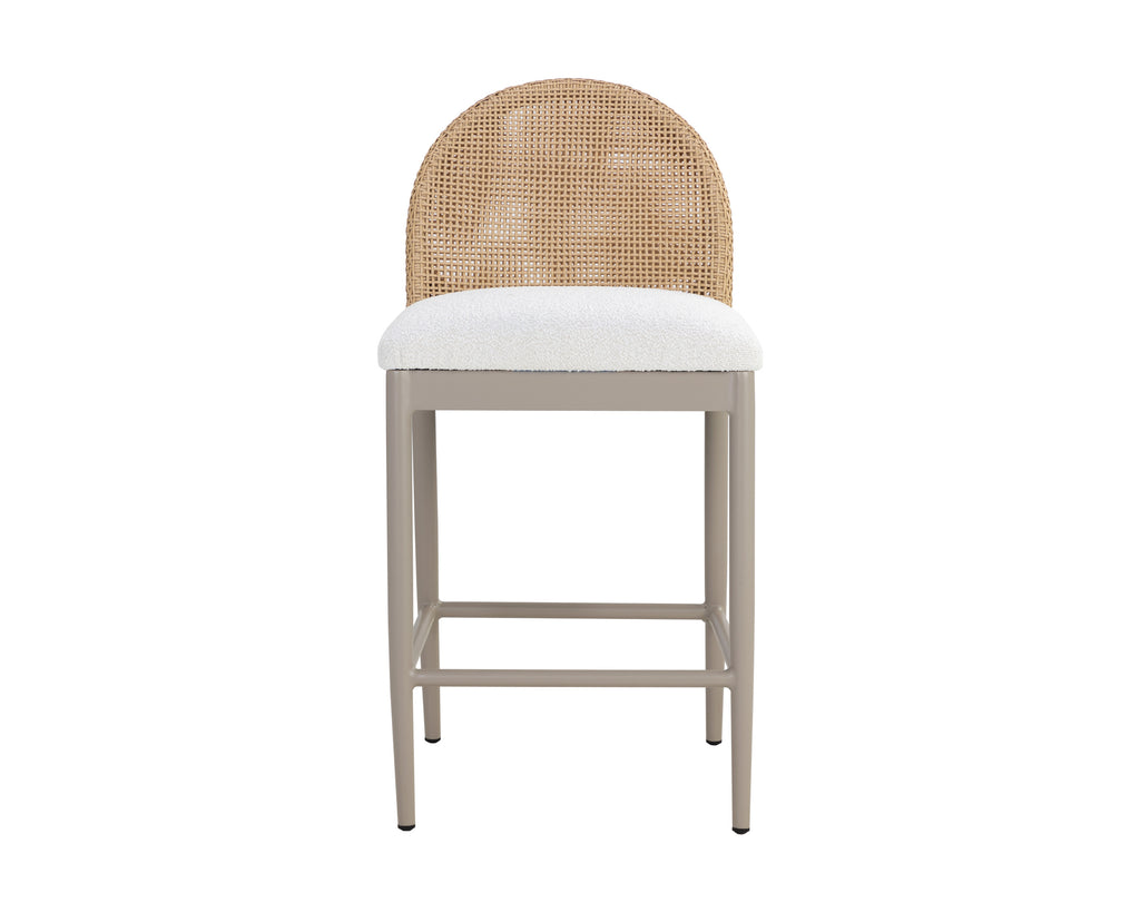 Calandri Counter Stool - Natural - Louis Cream | Sunpan Furniture - 111598