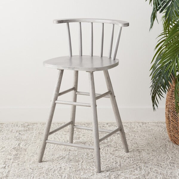 Safavieh Jay Wood Counter Stool - Grey