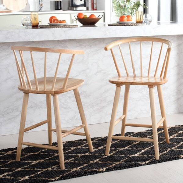 Blanchard Counter Stool (Set of 2) | Safavieh - BST8506 - Natural