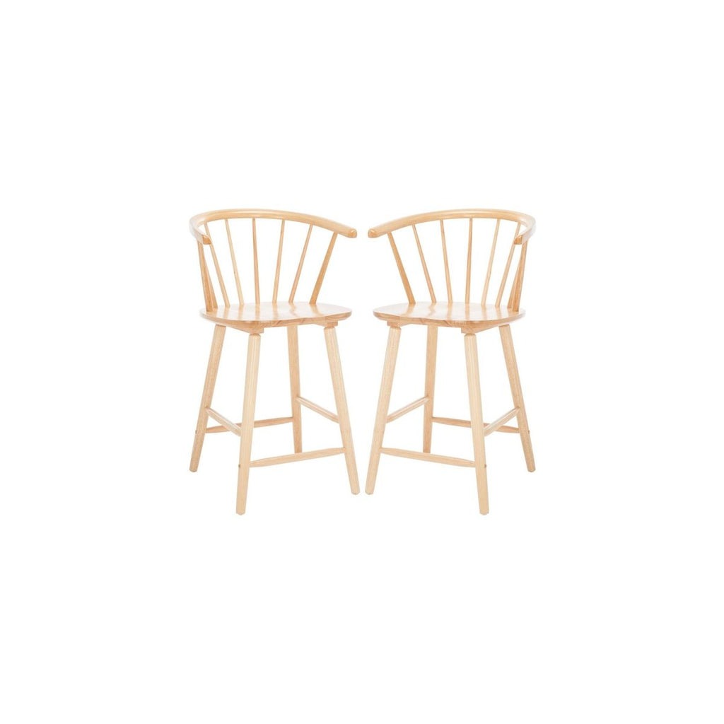 Blanchard Counter Stool (Set of 2) | Safavieh - BST8506 - Natural