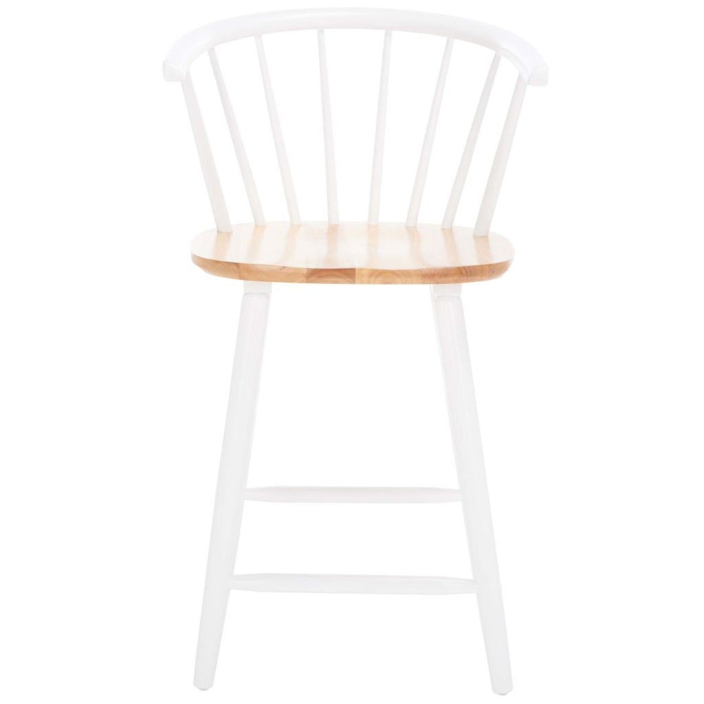 Blanchard Counter Stool (Set of 2) | Safavieh - BST8506 - Natural/White