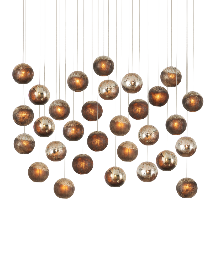 Currey & Co Pathos 30-Light Linear Multi-Drop Pendant | 9000-1017