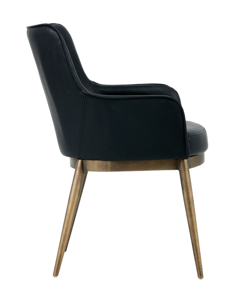 Franklin Dining Armchair - Vintage Black | Sunpan Furniture - 102355